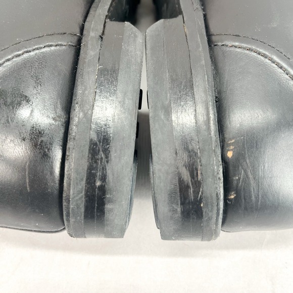 Allen Edmonds Mens 13 D Lasalle Oxfords Black Leather Slip Toe Derby Dress Shoes - Picture 9 of 11